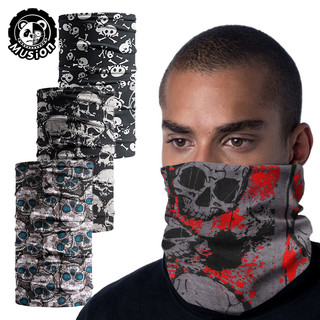 Khăn ống bandana Musion trùm mặt chống uv chống bụi thấm mồ hôi đa năng cao cấp khi đi xe mô tô/ đi phượt