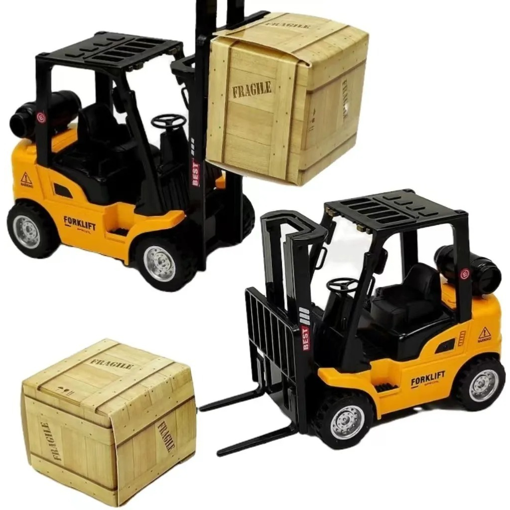 Có thể bán buôn Đồ chơi xe kỹ thuật hợp kim trẻ em Kéo lại Đúc nâng xây dựng nhỏ ToyRoom Hàng giao ngay
