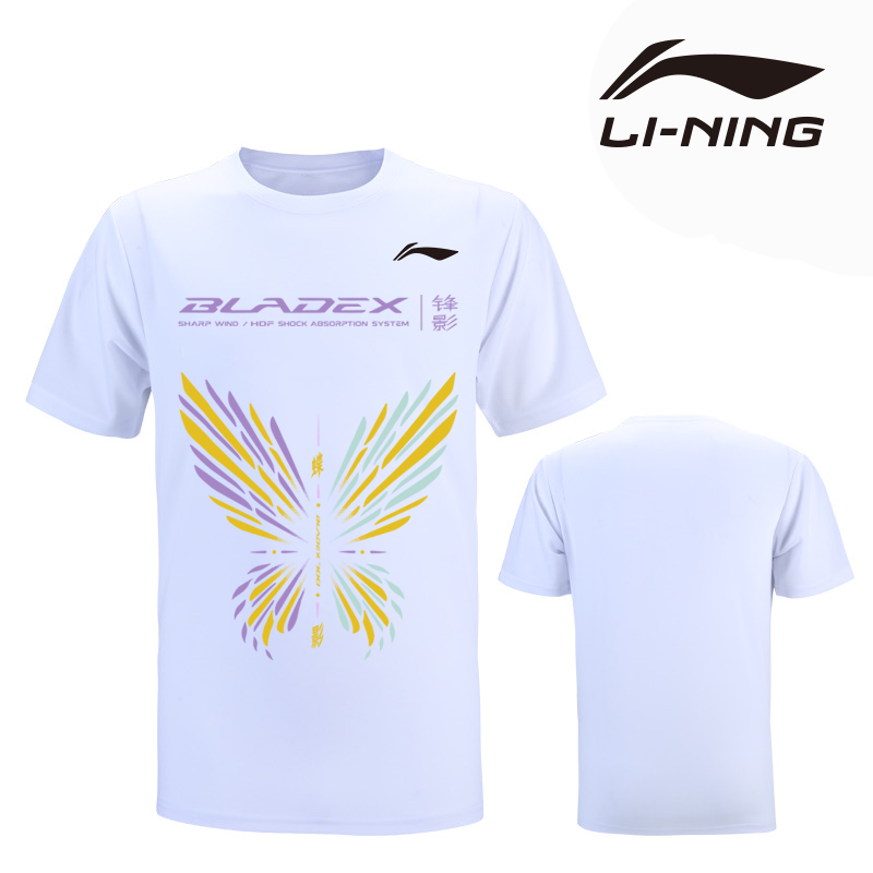 Li ning Áo Thun Thể Thao Cầu Lông Tay Ngắn Nhanh Khô Nhiều Màu Sắc Thoải Mái Phong Cách Hàn Quốc Mới 2023 Cho Nam Và Nữ