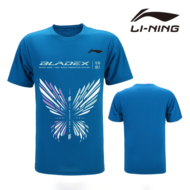 Li ning Áo Thun Thể Thao Cầu Lông Tay Ngắn Nhanh Khô Nhiều Màu Sắc Thoải Mái Phong Cách Hàn Quốc Mới 2023 Cho Nam Và Nữ