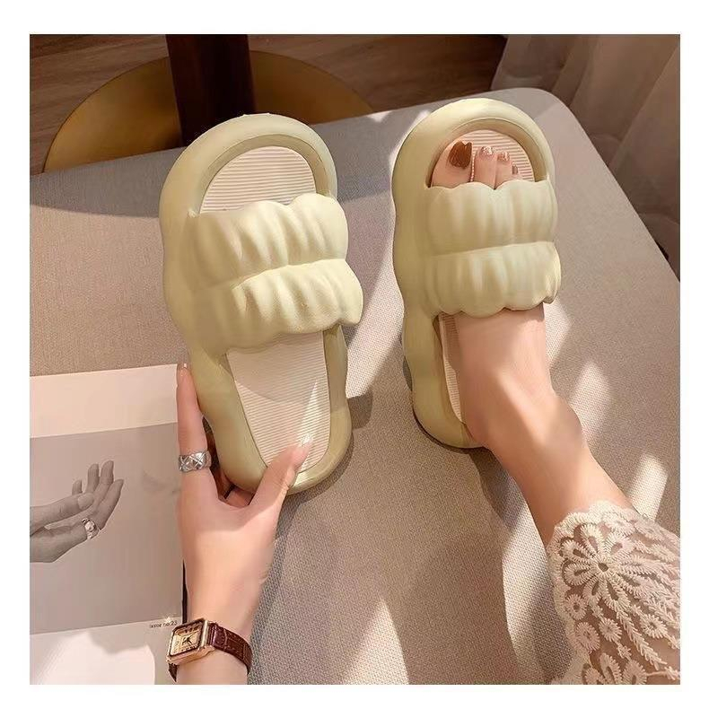 Dép sandal đế mềm dày 、bên ngoài dễ thương nơ 、mùa hè dành cho nữ