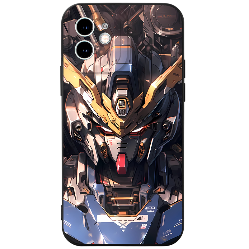 Ốp lưng GUMAN mềm ngầu đen dễ thương đẹp Cho iPhone 15 14 13 12 11 Pro Max SE 2020 X XR XS 8 7 ip 6S 6 Plus kute xyb2228