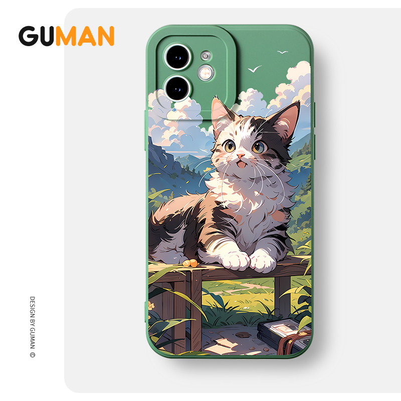 Ốp lưng GUMAN mềm độc lạ dễ thương đẹp Cho iPhone 15 14 13 12 11 Pro Max SE 2020 X XR XS 8 7 ip 6S 6 Plus kute xyb2219