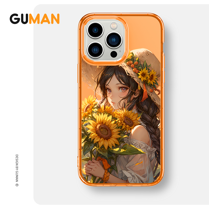 Ốp lưng GUMAN mềm độc lạ chống sốc dễ thương đẹp Cho iPhone 15 14 13 12 11 Pro Max SE 2020 X XR XS ip 8 7 Plus kute xyb2231