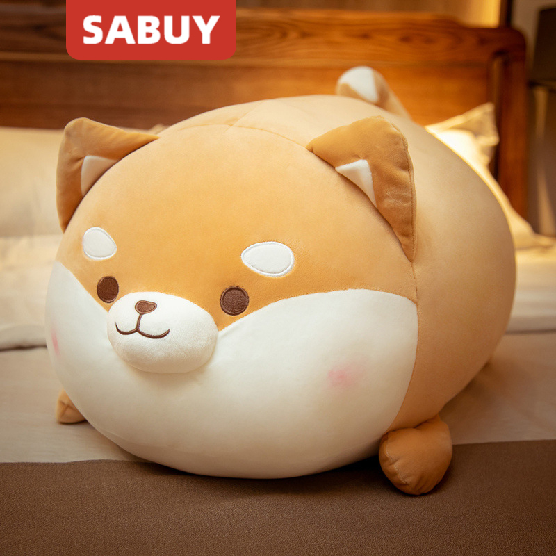 Búp bê đồ chơi sang trọng chó béo Shiba Inu dễ thương 35-50CM có thể được sử dụng làm gối ngủ