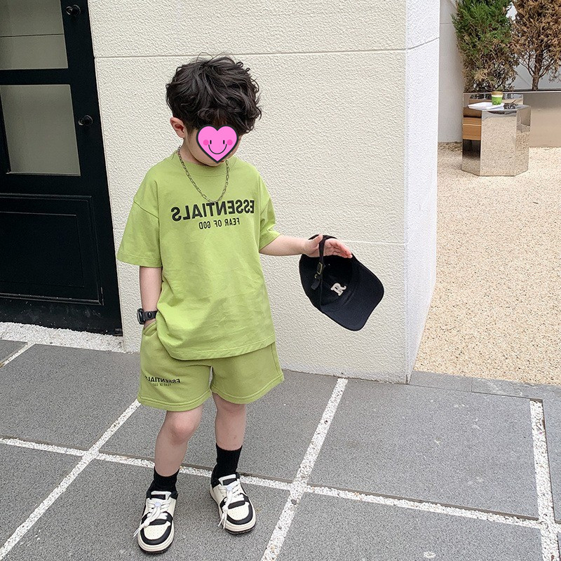 Áo thun ngắn tay cotton thời trang mùa thu 2023 mới dành cho trẻ em