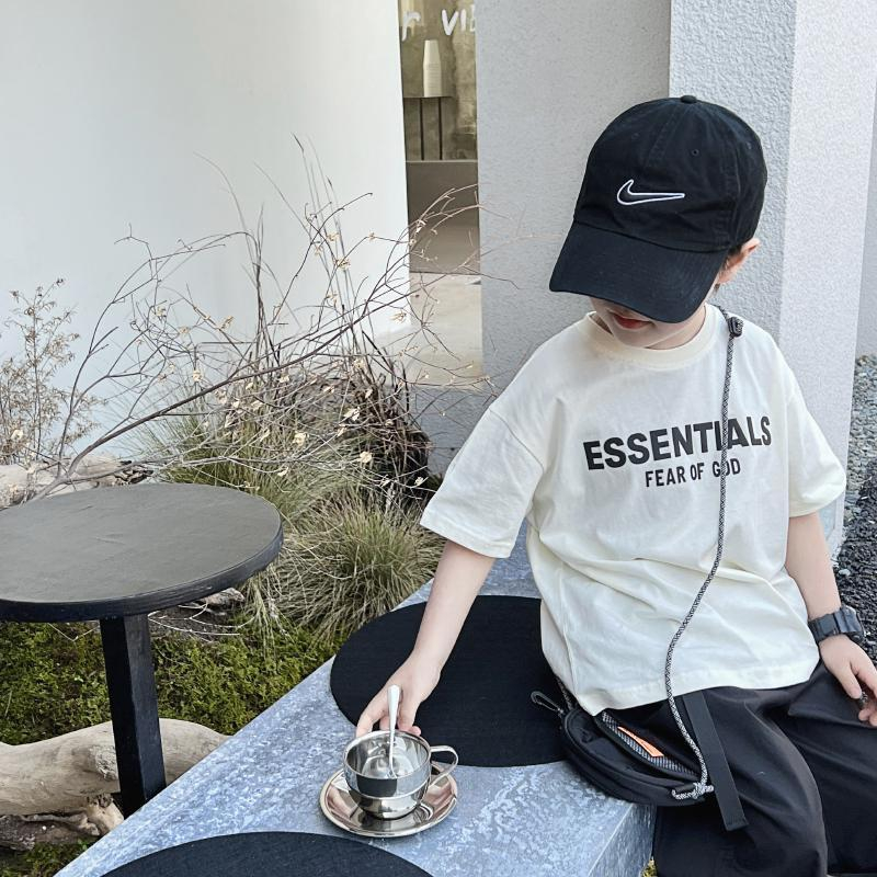 Áo thun ngắn tay cotton thời trang mùa thu 2023 mới dành cho trẻ em