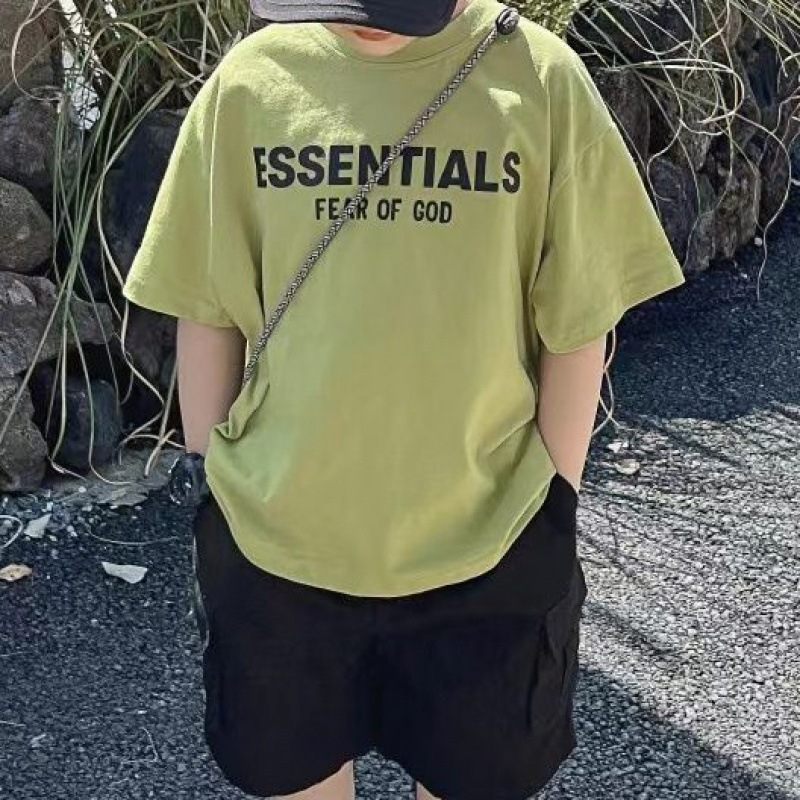 Áo thun ngắn tay cotton thời trang mùa thu 2023 mới dành cho trẻ em