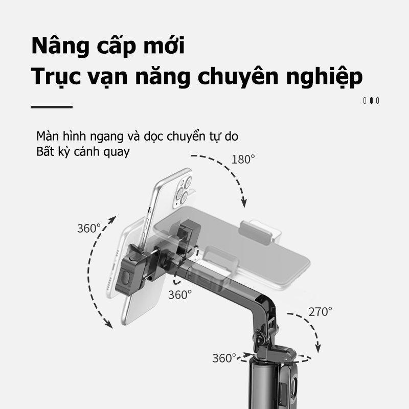 Gậy selfie Bằng Hợp Kim Nhôm Có Giá Đỡ Cho Điện Thoại