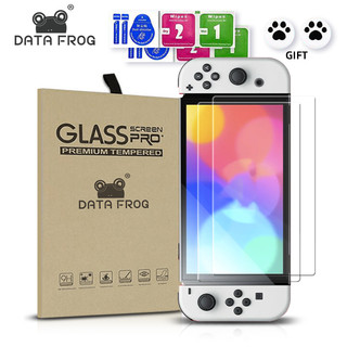 Data frog Set 2 Kính Cường Lực Bảo Vệ Màn Hình Cho Máy Chơi Game nintendo switch oled 9h hd