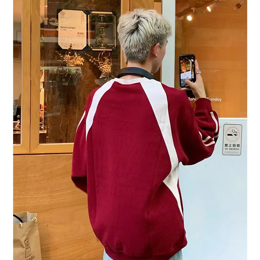 Áo sweater Thêu Họa Tiết monogram Phong Cách Mỹ Cổ Điển Thời Trang Cho Nam Và Nữ