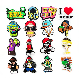 Croc JIBZ 1 Mặt Dây Chuyền Hình Giày Dép Croc Phong Cách hip hop Chính Hãng Cho Nam