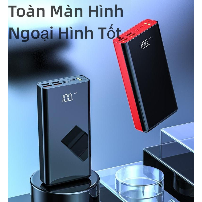 Pin Sạc Dự Phòng Dung Lượng Lớn 100000mAh Trữ Pin Nhiều Có đèn Pin Màn Hình Led Hiện Thị Phần Trăm Pin Màn Hình Bóng Siêu Sáng