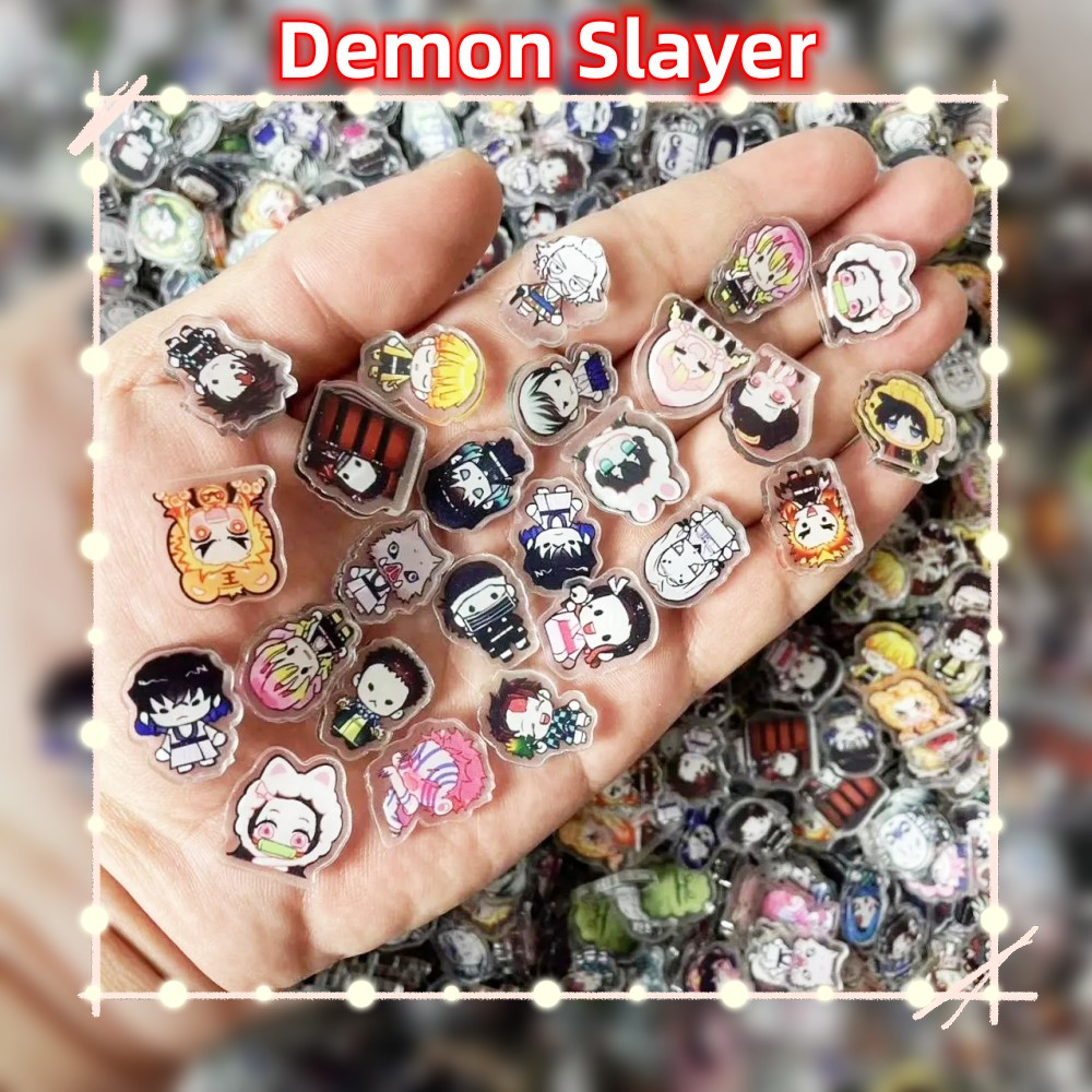  Demon slayer 2cm  kamado tanjiro nezuko tomioka Giyu tokitou muichirou Agatsu zenitsu Hai Mặt Bằng acrylic Làm Thủ Công diy