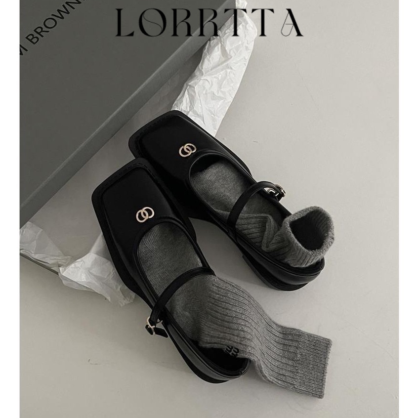 LORRTTA Dép sandal nữ Hở Ngón Đế Dày mary jane Mùa hè Kiểu Dáng Thời Trang B28G1AV 34Z230823