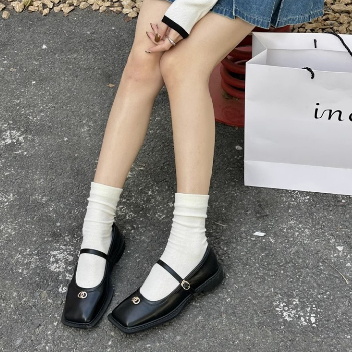 LORRTTA Dép sandal nữ Hở Ngón Đế Dày mary jane Mùa hè Kiểu Dáng Thời Trang B28G1AV 34Z230823