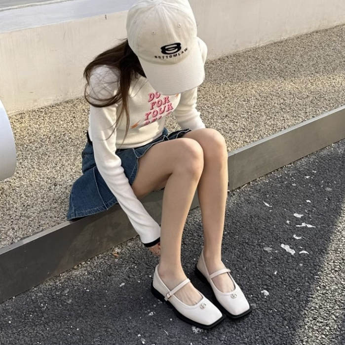 LORRTTA Dép sandal nữ Hở Ngón Đế Dày mary jane Mùa hè Kiểu Dáng Thời Trang B28G1AV 34Z230823