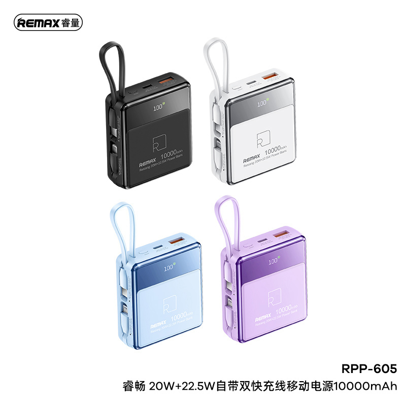 Remax Dây Cáp Sạc Nhanh 10000mah Tpa-605 20w + 22.5w