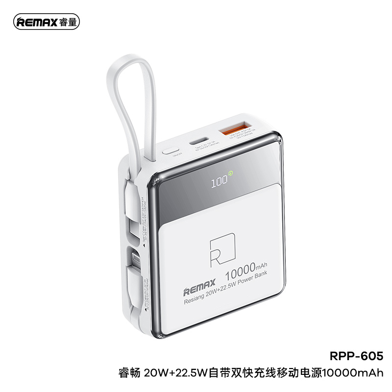 Remax Dây Cáp Sạc Nhanh 10000mah Tpa-605 20w + 22.5w