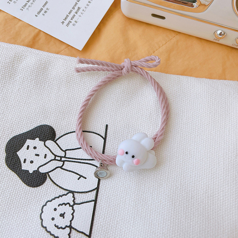 Beautycoco🍊Vòng Đeo Tay Cặp Đôi Bằng Cao Su Hút Nam Châm Hình Gấu/Thỏ Dễ Thương Cho Nữ