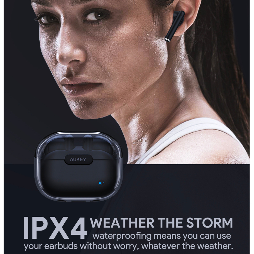 Tai Nghe Bluetooth 5.3 AUKEY EP-M2 TWS Kiểm soát cảm ứng 20 giờ & IPX4 10M 13mm