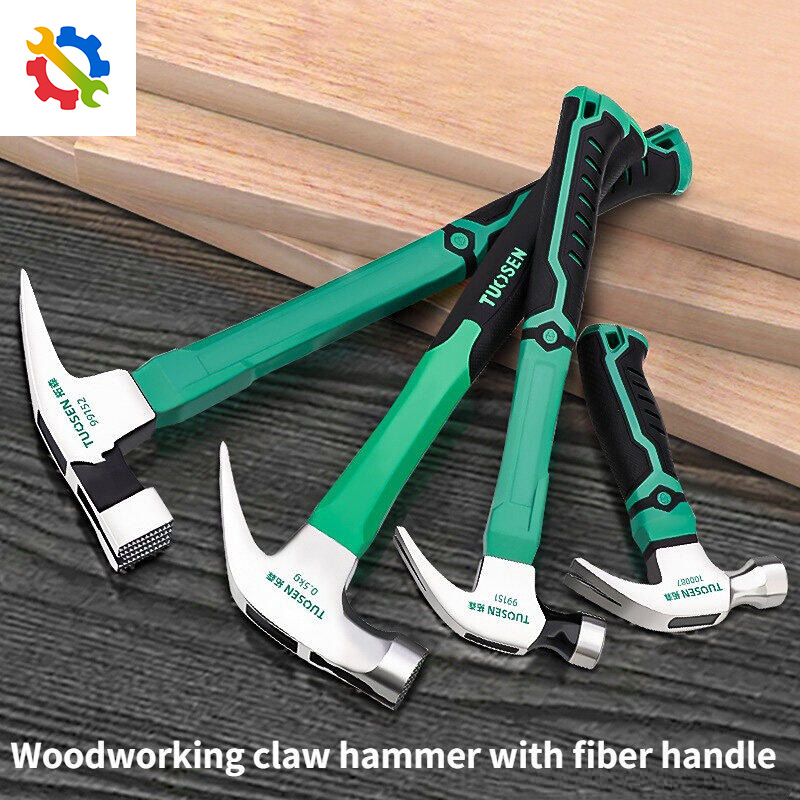 Đa chức năng Chống trượt Chống sốc Claw Hammer Chế biến gỗ Hammer Thép Hammer Từ tự động Nail Hammer Dụng cụ cầm tay