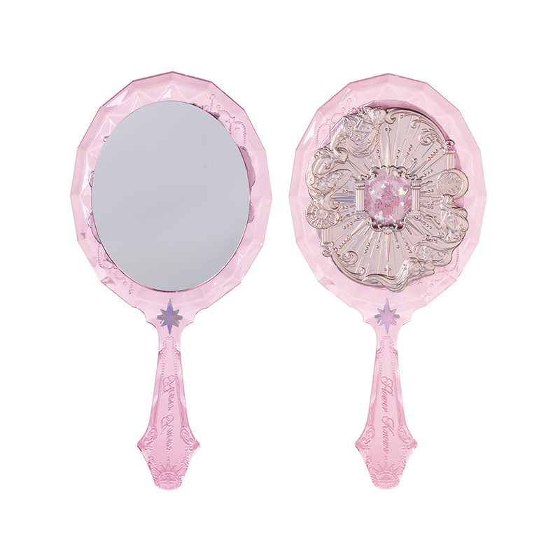 Gương Trang Điểm Acrylic Hình Nàng Tiên Cá / Hoa Màu Xanh Dương Nhạt [Quà