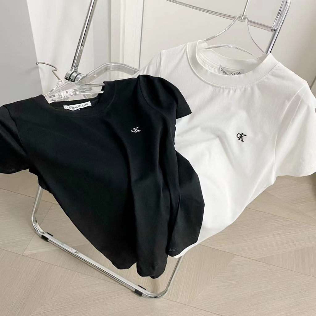 BTS Jung kook blackpink jennie CK Áo Thun Tay Ngắn Dáng Rộng Thời Trang Cho Cặp Đôi