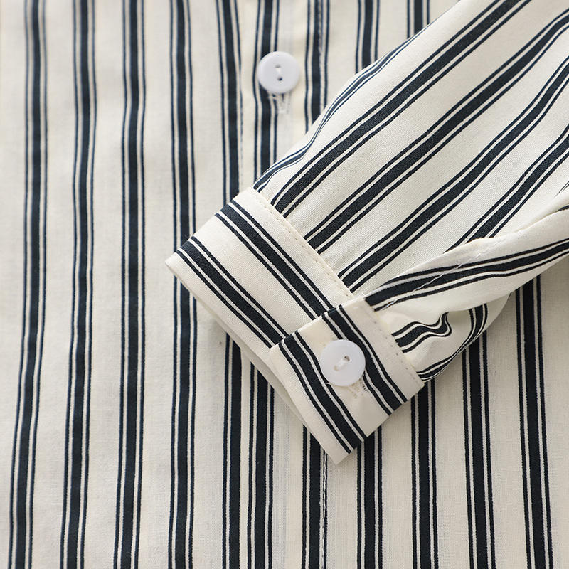 Bộ Áo Sơ Mi Tay Dài Họa Tiết Kẻ Sọc + Áo Sơ Mi Cài Khuy + Quần Dài Phong Cách Hàn Quốc Thời Trang Mùa Thu Hàng Mới 2023 Dành Cho Bé Trai / Bé Gái 80-120cm