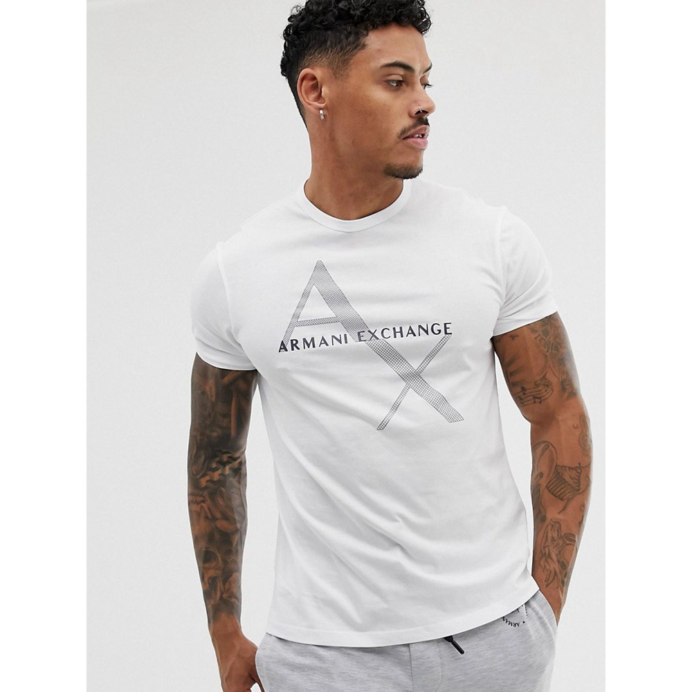 Armani Áo Sơ Mi Ngắn Tay logo Cá Tính Dành Cho Nam Và Nữ