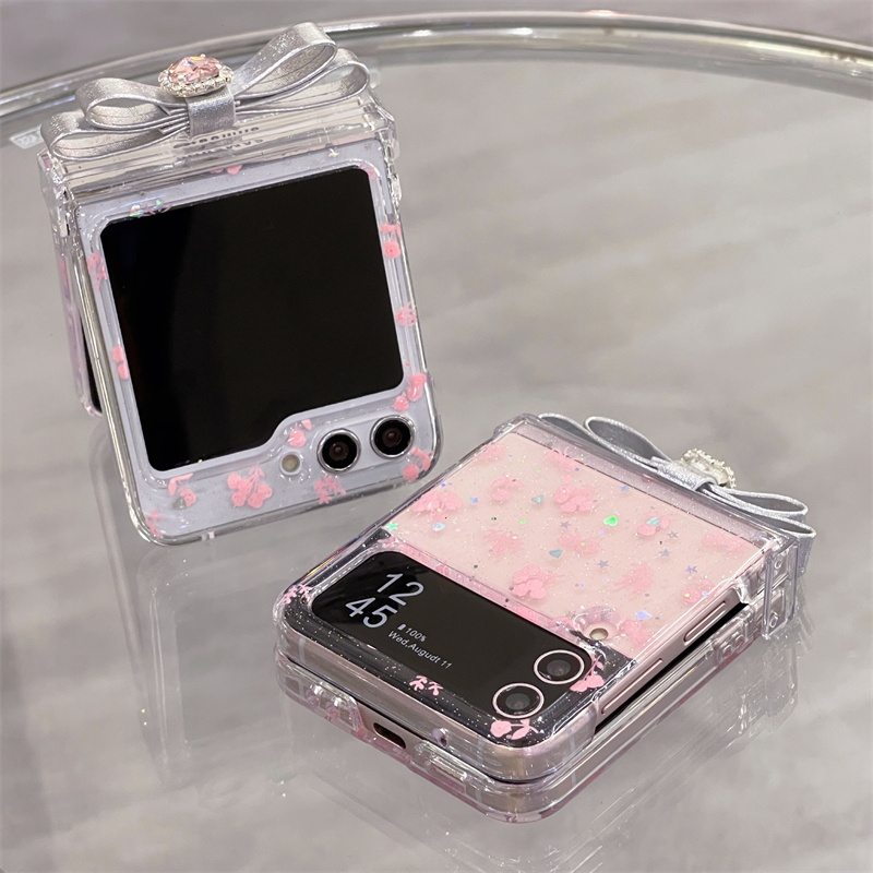 Ốp Điện Thoại Trong Suốt Chống Sốc Họa Tiết Hoạt Hình Cho samsung galaxy z flip 3 zflip 5 z flip4