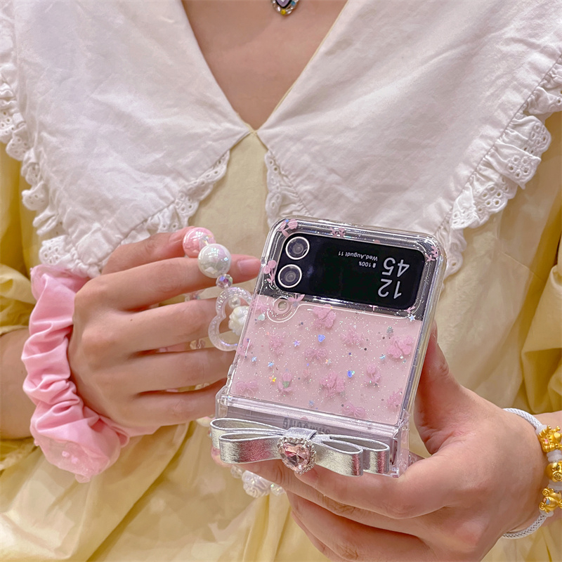 Ốp Điện Thoại Trong Suốt Chống Sốc Họa Tiết Hoạt Hình Cho samsung galaxy z flip 3 zflip 5 z flip4