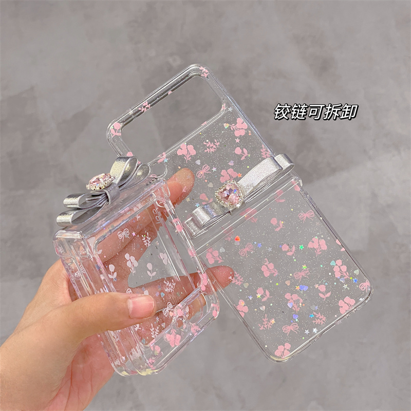 Ốp Điện Thoại Trong Suốt Chống Sốc Họa Tiết Hoạt Hình Cho samsung galaxy z flip 3 zflip 5 z flip4