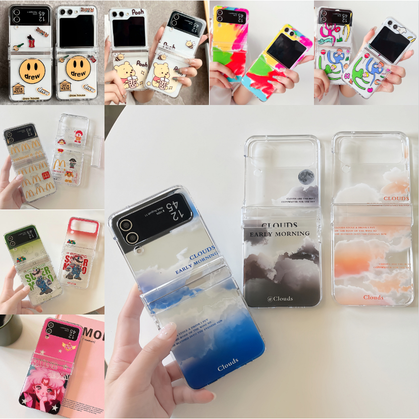 Ốp Điện Thoại Chống Sốc Họa Tiết Hoạt Hình Cho samsung galaxy z flip 3 zflip 5 z flip4