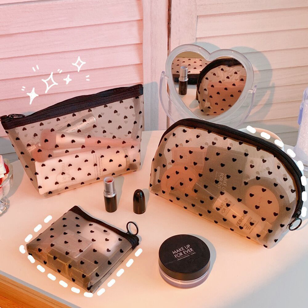 Túi Lưới Đựng Đồ Trang Điểm / Đồ Trang Điểm Sức Chứa Lớn Thời Trang Hàn Quốc