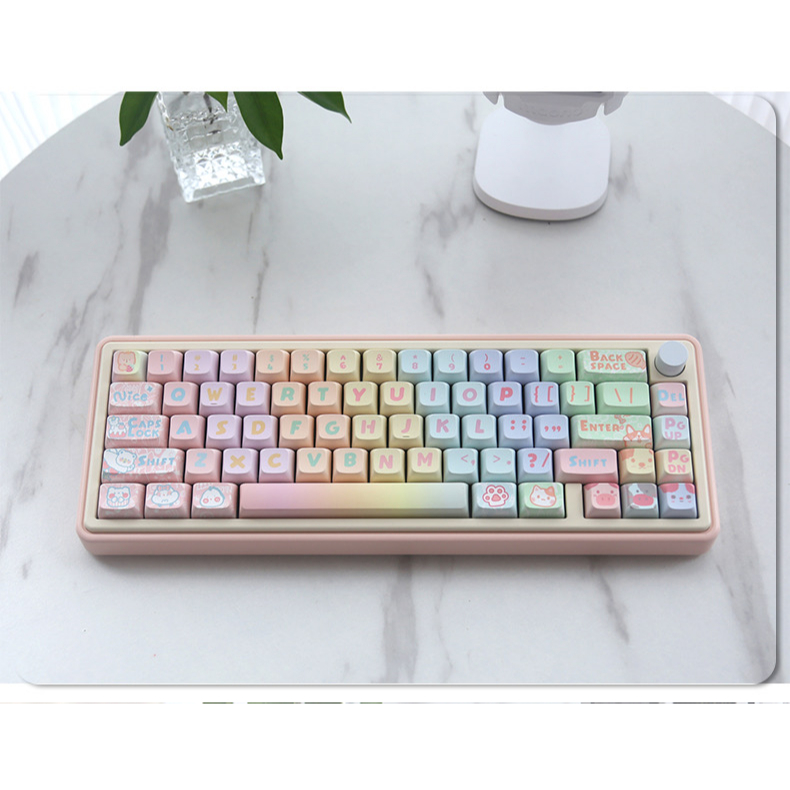 149 Phím Công viên Rainbow Keycaps XDA PBT Năm mặt thăng hoa nhiệt Mùa hè Keycap Phù hợp 61/68/75/84/87/96/98/104/108
