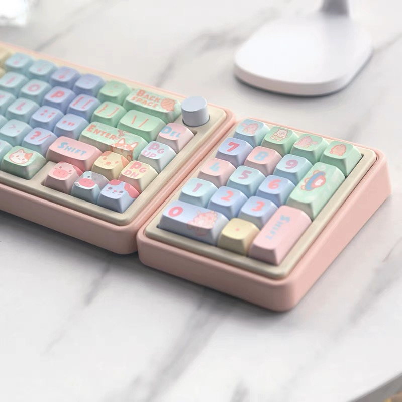 149 Phím Công viên Rainbow Keycaps XDA PBT Năm mặt thăng hoa nhiệt Mùa hè Keycap Phù hợp 61/68/75/84/87/96/98/104/108