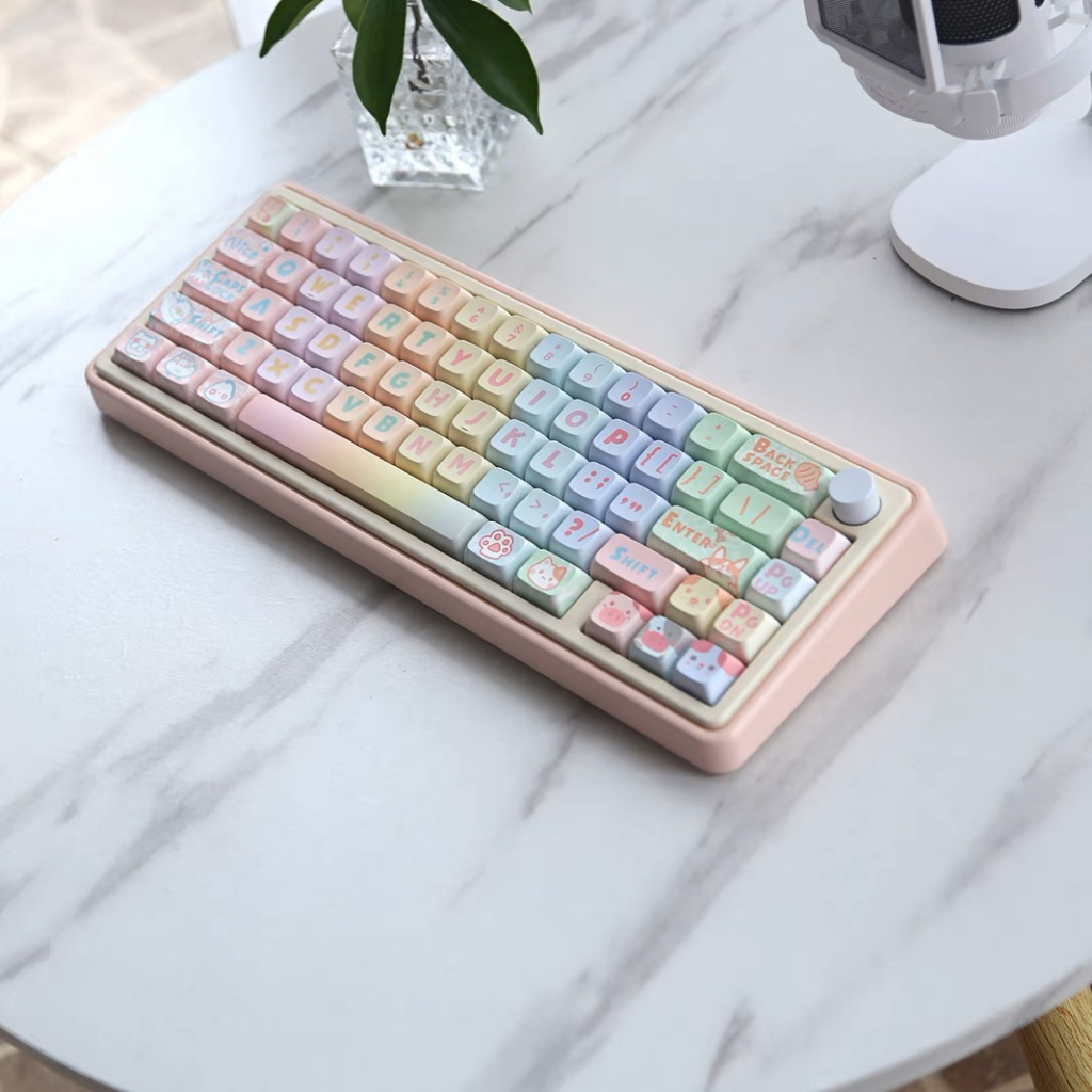 149 Phím Công viên Rainbow Keycaps XDA PBT Năm mặt thăng hoa nhiệt Mùa hè Keycap Phù hợp 61/68/75/84/87/96/98/104/108