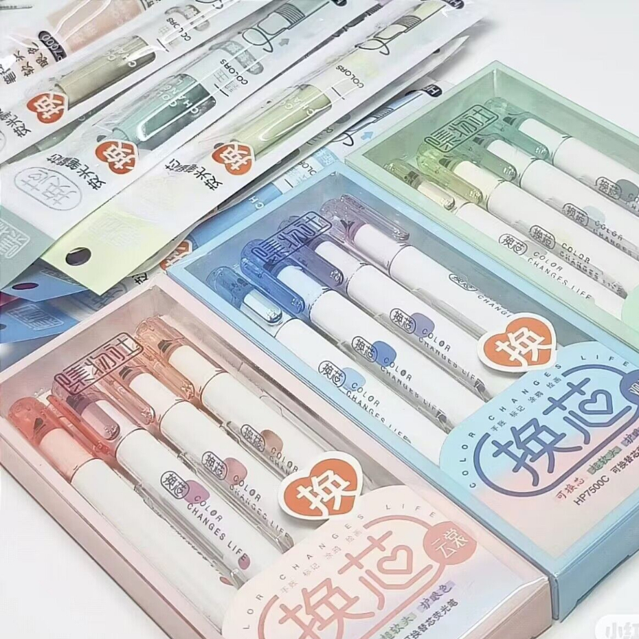 Set 12 Bút Lông Mềm Vẽ Màu Nước Graffiti Có Thể Nạp Lại
