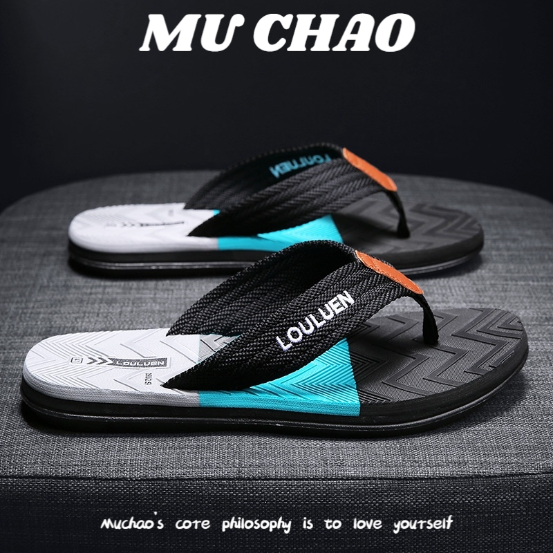 MUCHAO Dép Đế Xuồng Chống Trượt Thoải Mái Thời Trang Cho Nam
