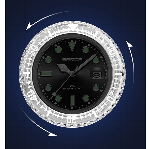 Sanda Đồng Hồ Đeo Tay Chống Thấm Nước Kiểu Dáng Thể Thao Dành Cho Nam Và Nữ