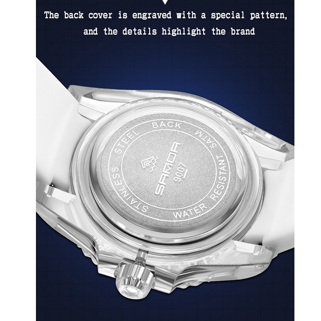 Sanda Đồng Hồ Đeo Tay Chống Thấm Nước Kiểu Dáng Thể Thao Dành Cho Nam Và Nữ