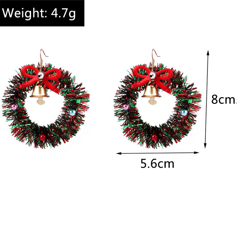 Khuyên Tai Hình Ông Già Noel Tuần Lộc Cây Thông Giáng Sinh Nhiều Màu Sắc Cho Nữ