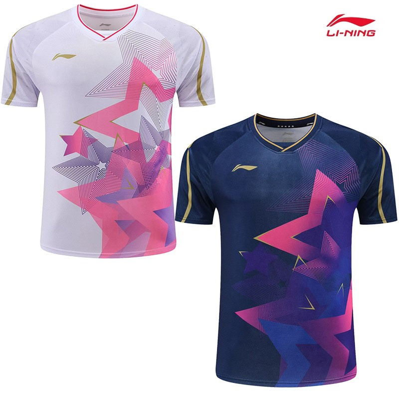 Áo Thun Bóng Bàn Tay Ngắn new li ning 2023 Cho Nam Và Nữ