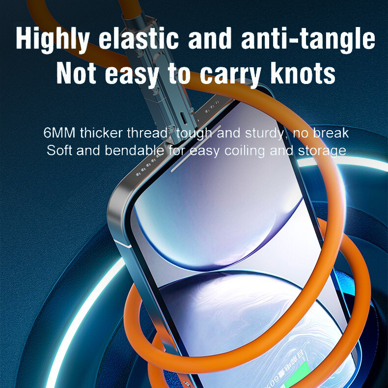 Dây Cáp Sạc Nhanh pd Đa Năng 120W 4 Trong 1 Cho iphone huawei xiaomi