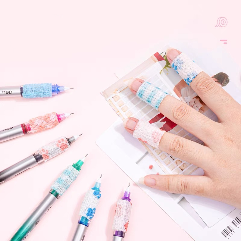 Băng quấn ngón tay co giãn nhiều màu sắc dễ thương cho học sinh