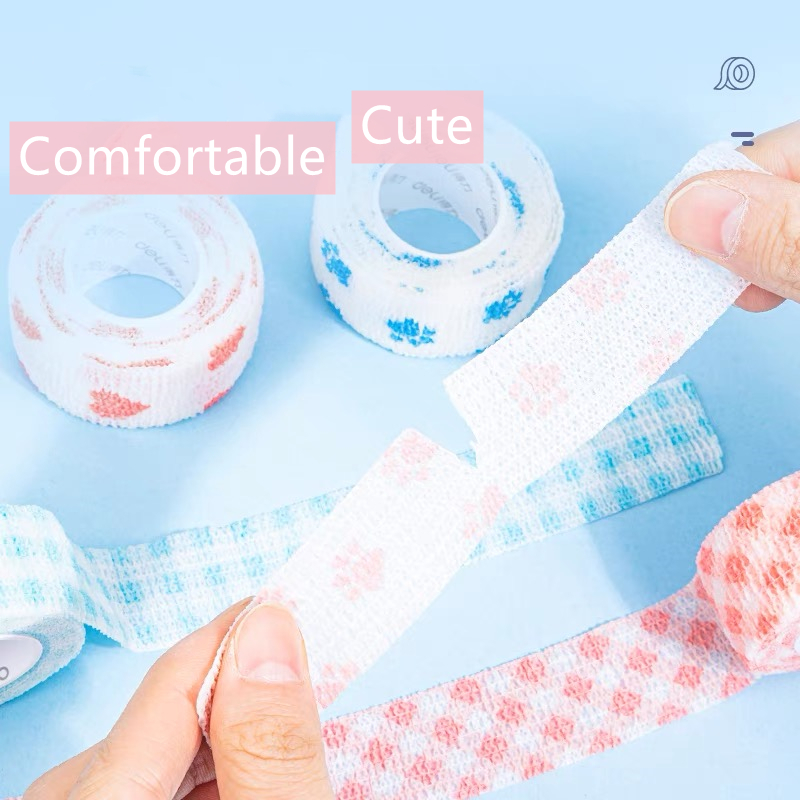 Băng quấn ngón tay co giãn nhiều màu sắc dễ thương cho học sinh