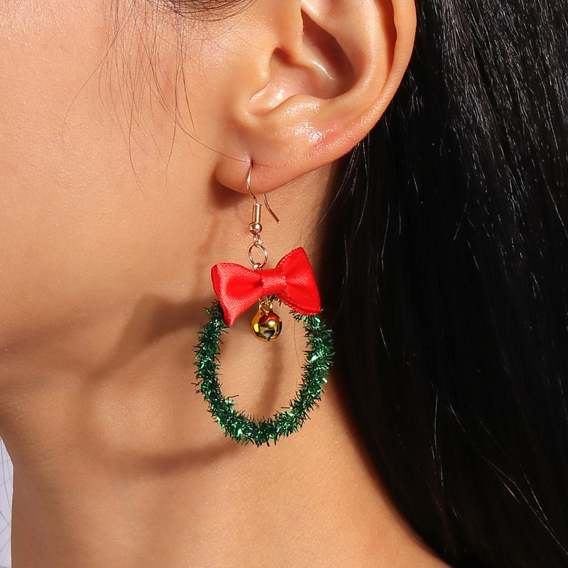 Khuyên Tai Hình Ông Già Noel Tuần Lộc Cây Thông Giáng Sinh Nhiều Màu Sắc Cho Nữ