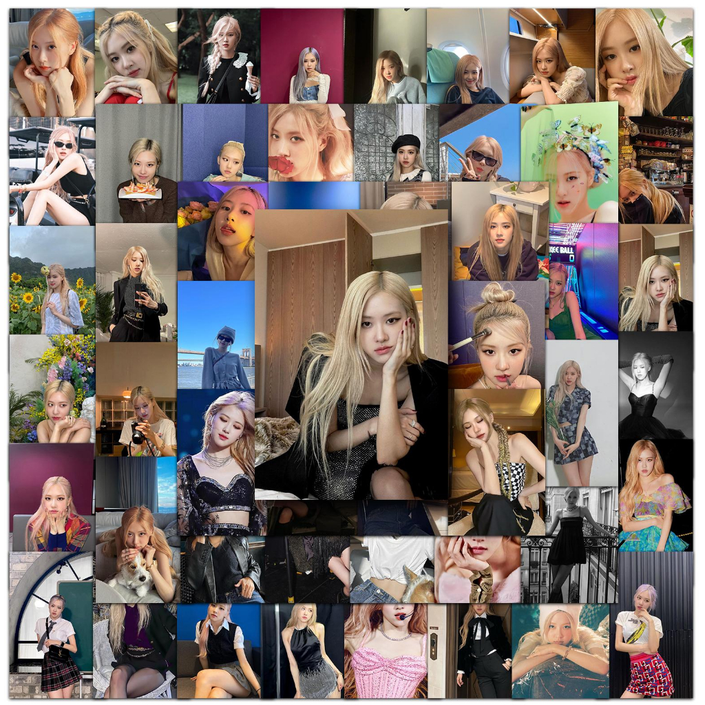 Bộ 100 / 50 Sticker Nhóm Nhạc Blackpink lisa jennie Ros jisoo