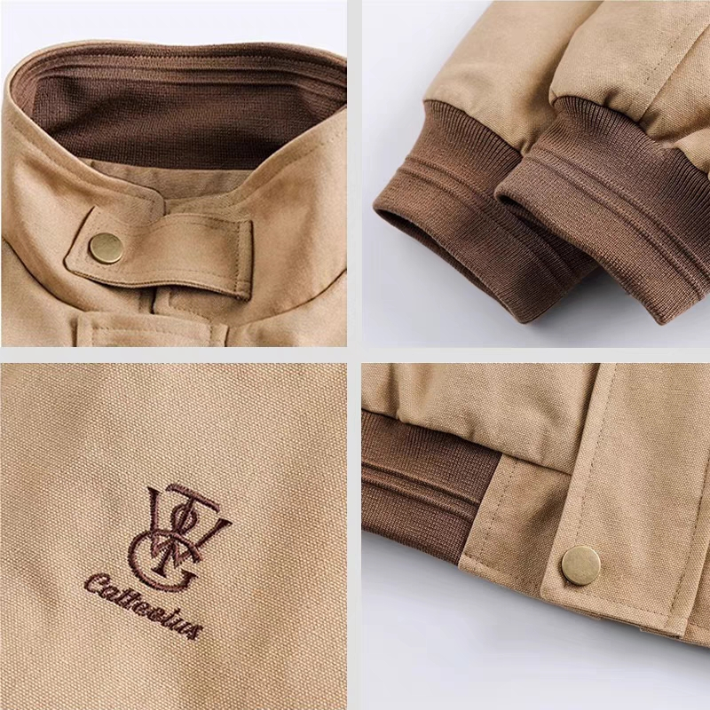 Esea Áo Khoác Tay Dài Thêu Họa Tiết Đơn Giản Phong Cách harajuku Nhật Bản Thời Trang Xuân Thu Dành Cho Nam Và Nữ